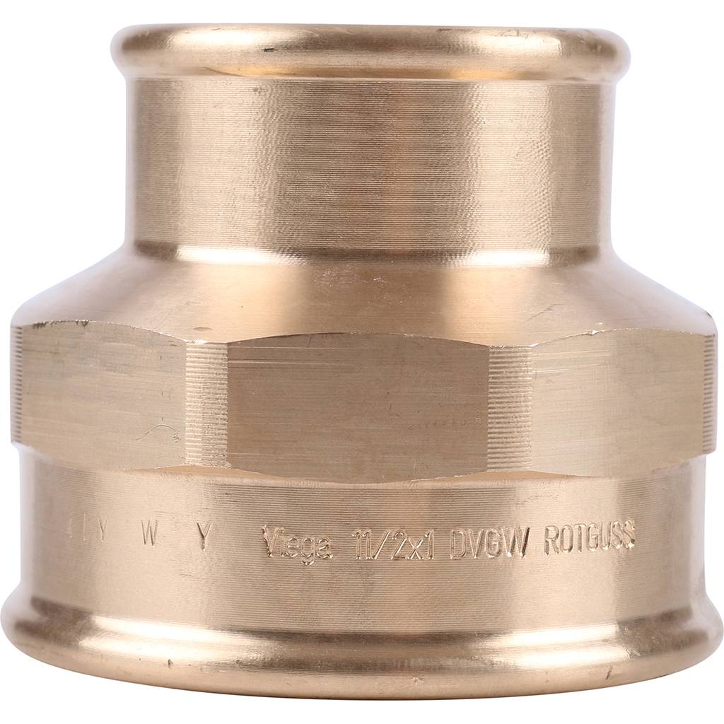 Муфта редукционная 1"1/2 x 1" резьбовая (ВР) бронза VIEGA (267520)