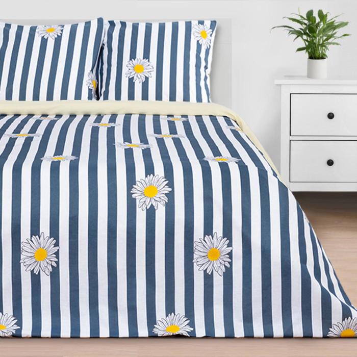 Постельное белье "этель" ромашки 2 сп. (бязь) (1/6) 5181625