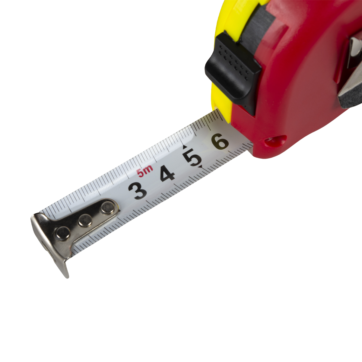 Рулетка с фиксатором, пласт. корпус  5 м/19 мм (1/12/120) "кедр"  092-0519