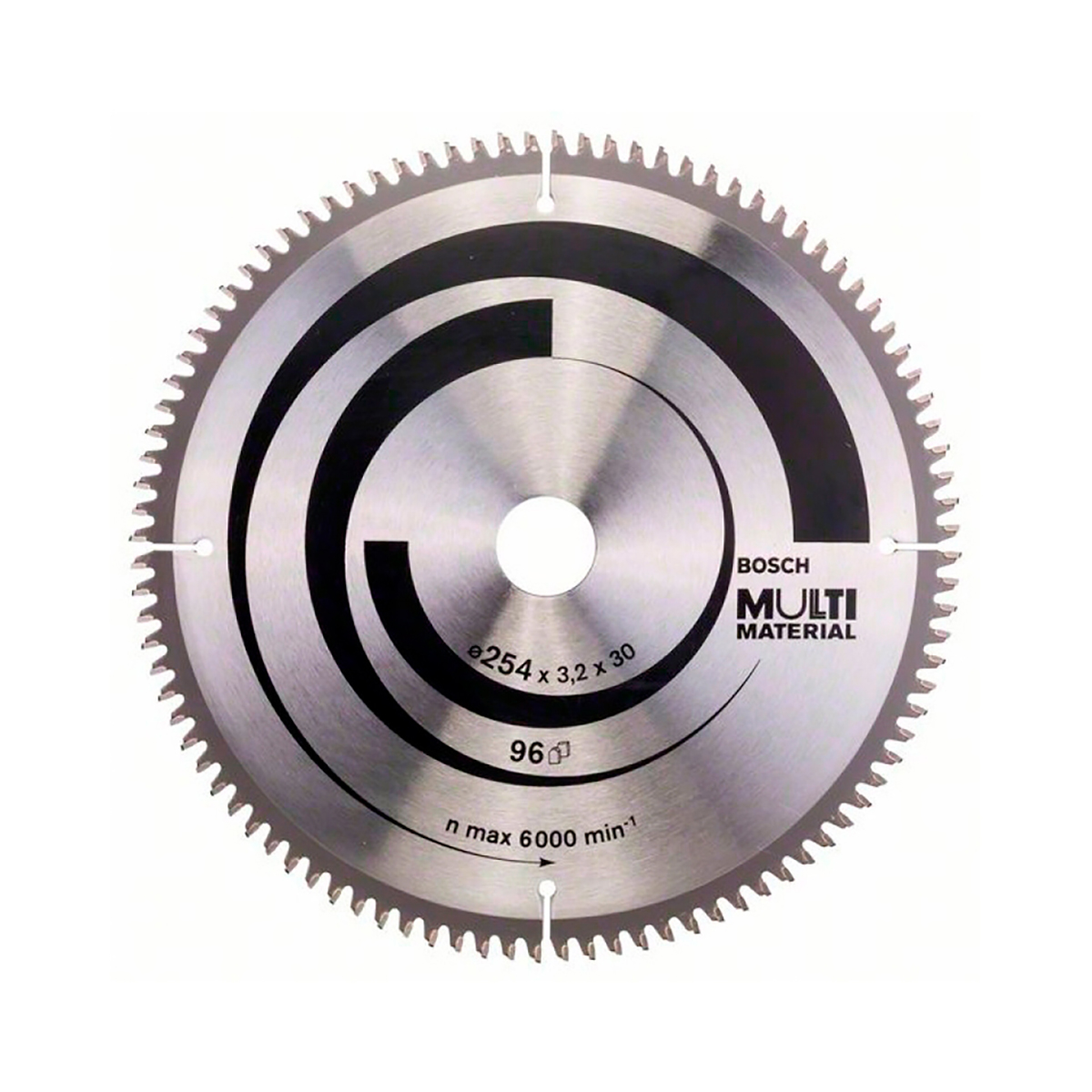 Диск пильный универс. "multi material" 254 х 30 мм, 96 зубьев (1) "bosch" 2608640451