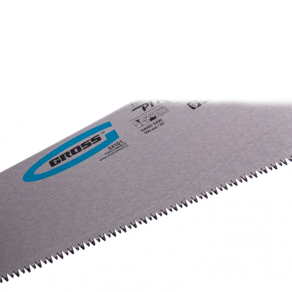 Ножовка по дереву "piranha" 500 мм 7-8 tpi, 3d-заточка, двухкомп. рукоятка (1/12/48) "gross"