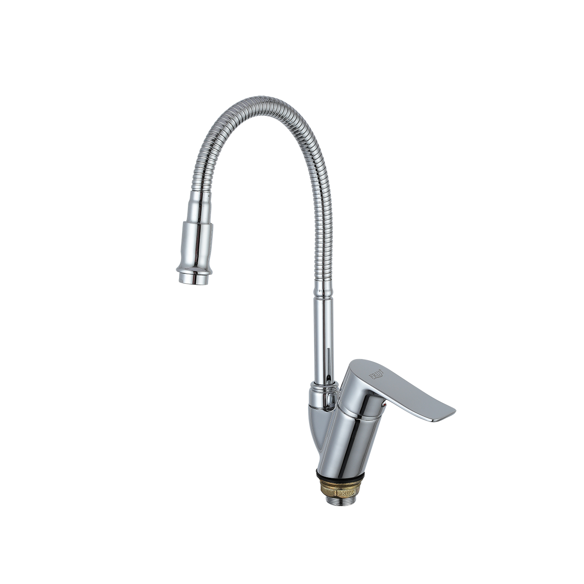 Смеситель для кухни r43101 гибкий излив, хром (1/10) "frud"