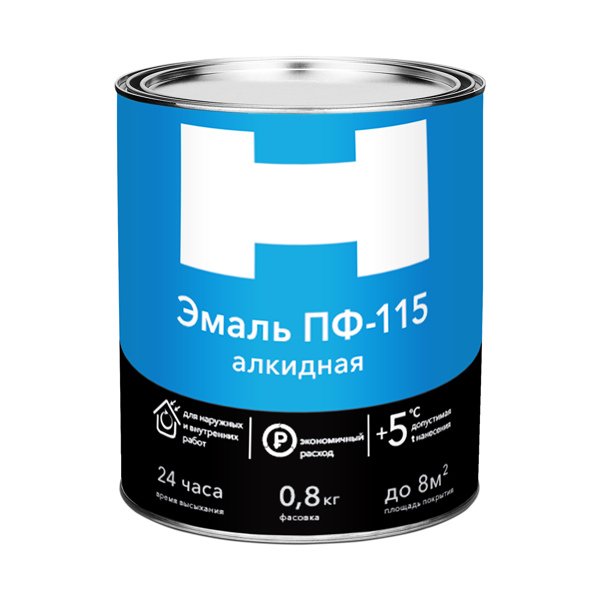 Эмаль пф-115 "h" хаки 0,8 кг (1/14) 211708