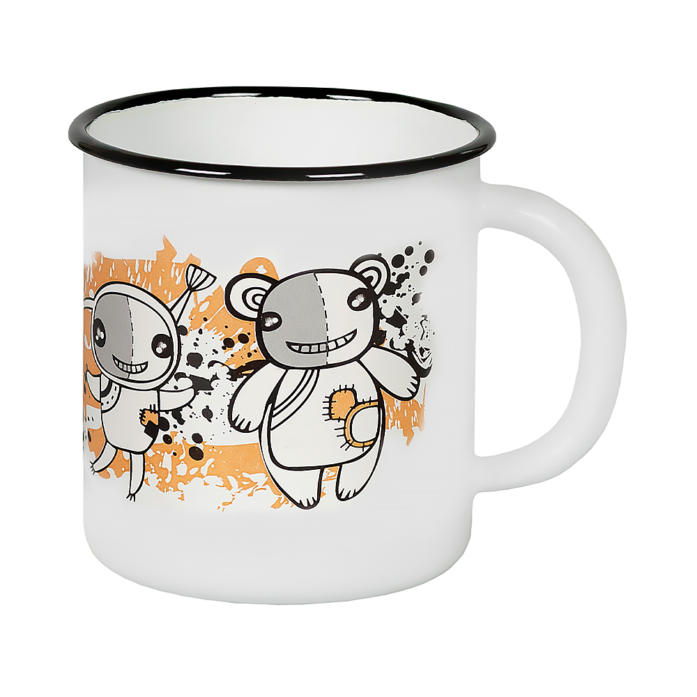 Кружка эмалиров. декор. 1 л (1/12) "стальэмаль"  1с3с