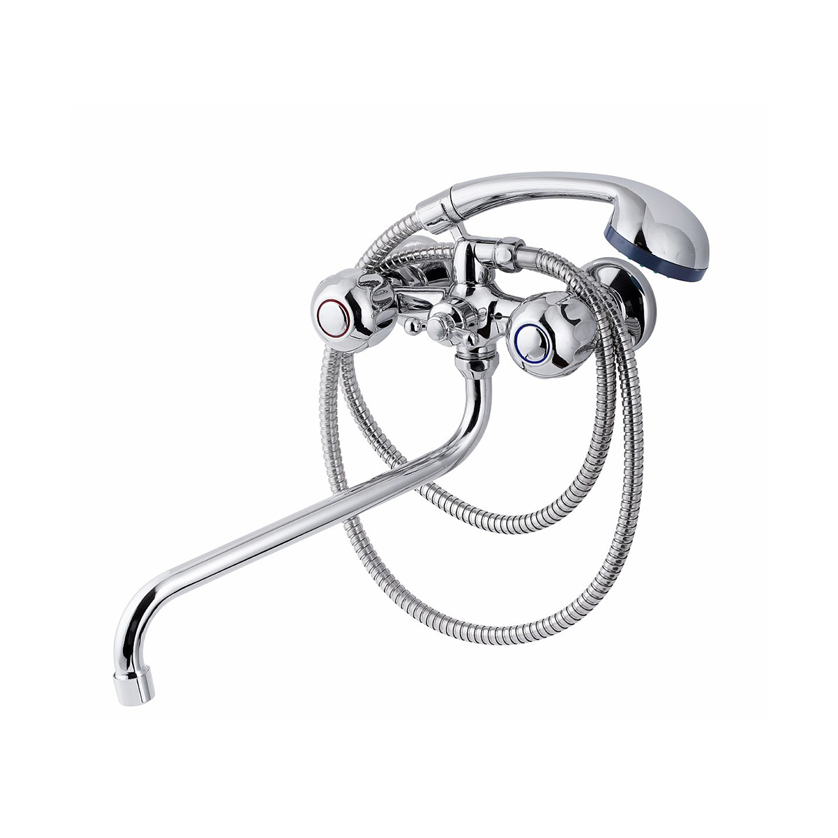 Смеситель для ванн "tsarsberg" tsb-111-30 длинный излив, двухвентильный (1/10) "профсан"