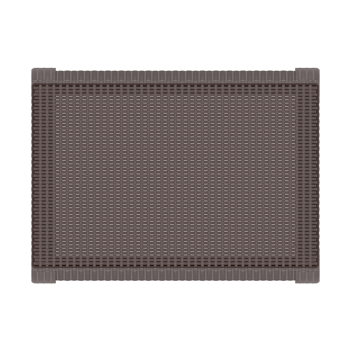 Стол пласт. "ротанг плюс" 765*570*420 мм (венге) (1) "альтернатива" м8420