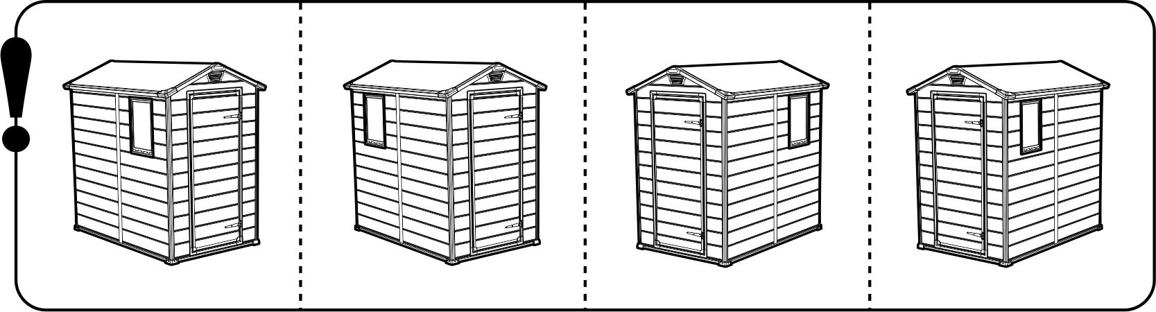 Сарай "Манор 4х6" (размеры 118 x 184 )