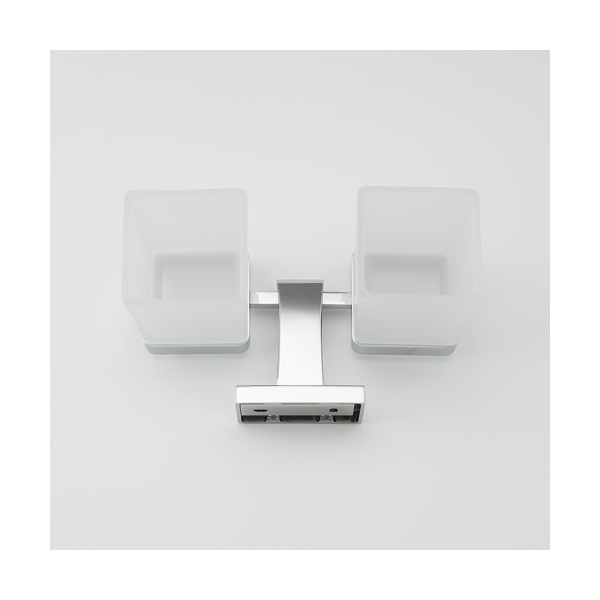 Стаканы для ванной комнаты 2 шт. с держателем g0708, хром (1/16) "gappo"