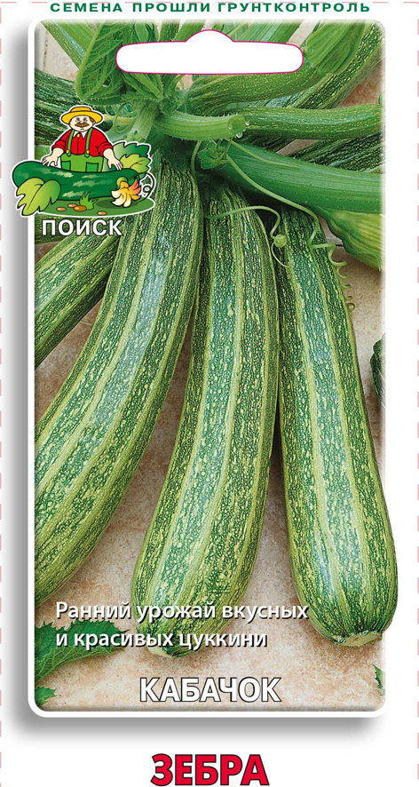 Семена кабачок "зебра" 12 шт. (10/100) "поиск"