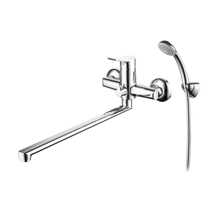 Смеситель для ванн  amplex длинный излив (1/8) "milardo" ampsb02m10