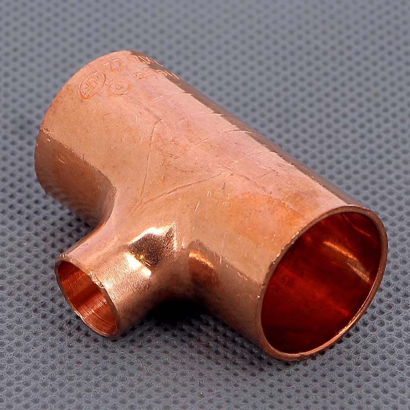 Тройник переходной под пайку 22 х 12 х 22 мм VIEGA медный