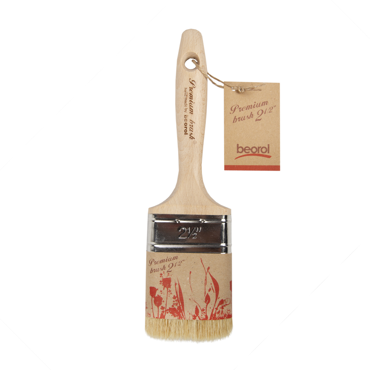 Кисть плоская "premium"  №2,5  (3/6/144)  "beorol"