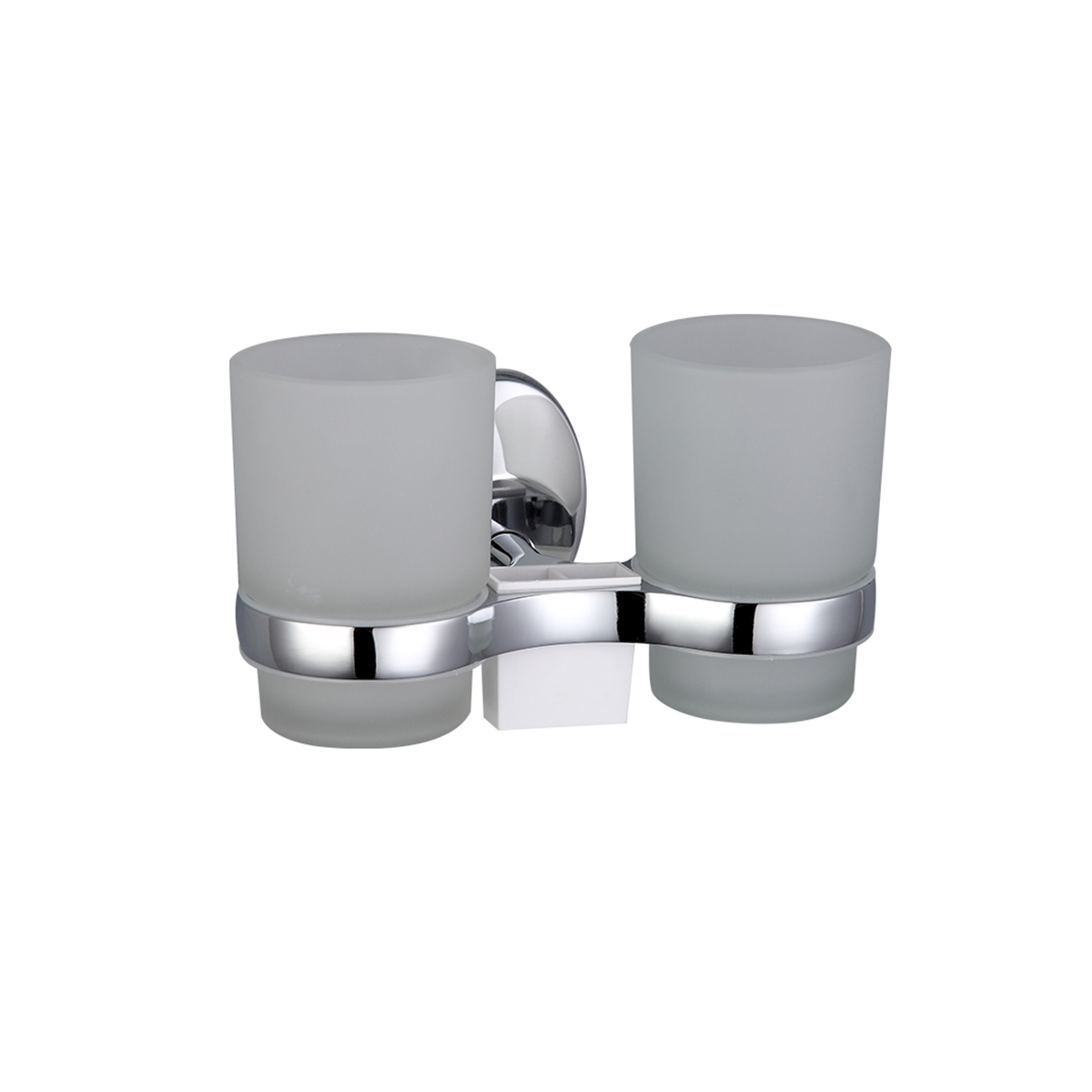 Стаканы для ванной комнаты 2 шт. с держателем f1608, хром (1/10/40) "frap"