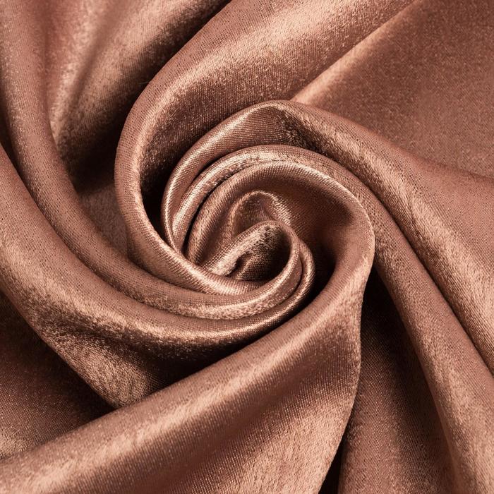 Штора "классика" 145*265 см на ленте, коричневый (1/18) "этель" 5800345