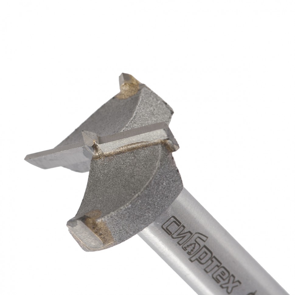 Сверло Форстнера по дереву, 32 мм, цилиндрический хвостовик Сибртех (704832)