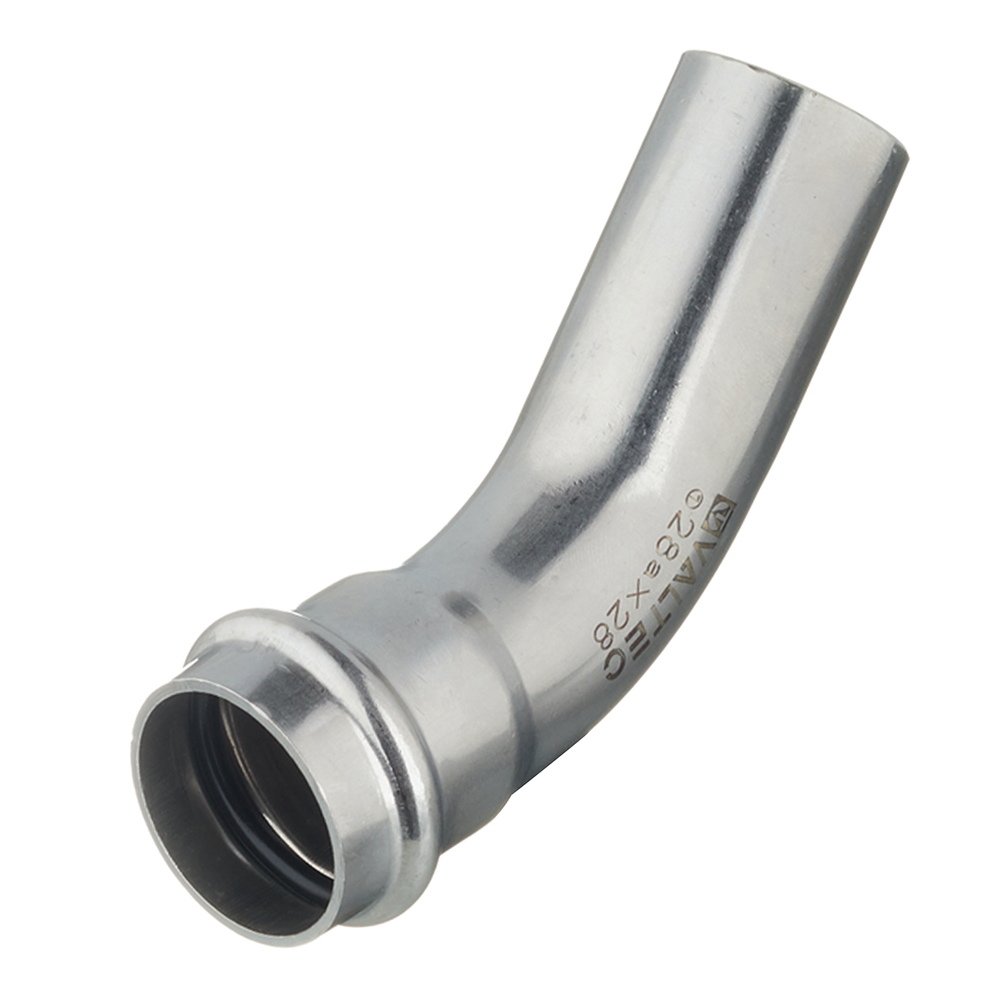 Угол пресс ВН 45' 28 нержавеющая сталь VALTEC