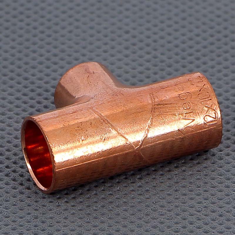 Тройник переходной под пайку 12 х 10 х 12 мм VIEGA медный