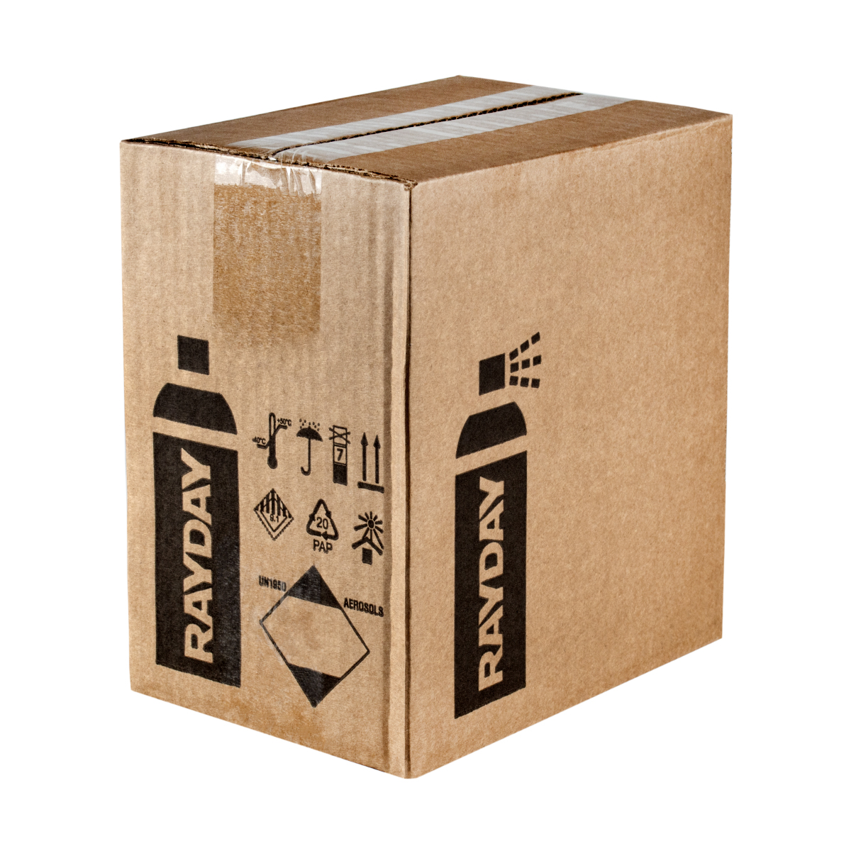 Краска аэрозоль  термостойкая белая  520 мл (12) "rayday" rd-009