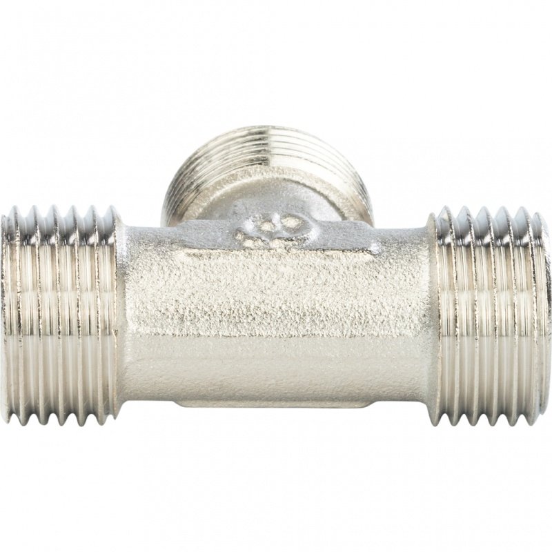 Тройник резьбовой НР 3/4" никель STOUT