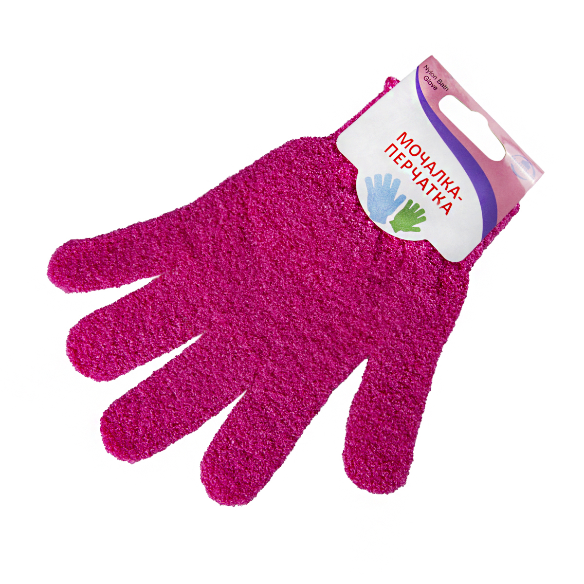 Мочалка-перчатка (12/240) "мультидом"  mj17-36