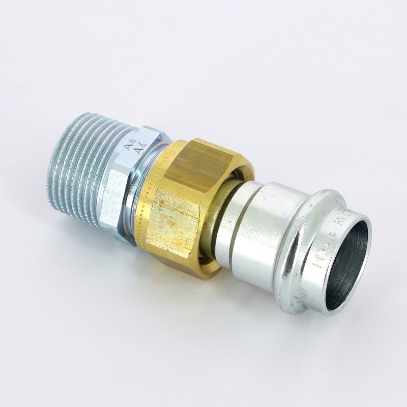 Американка пресс-Н 22x3/4" с плоской прокладкой оцинкованная сталь Prestabo VIEGA