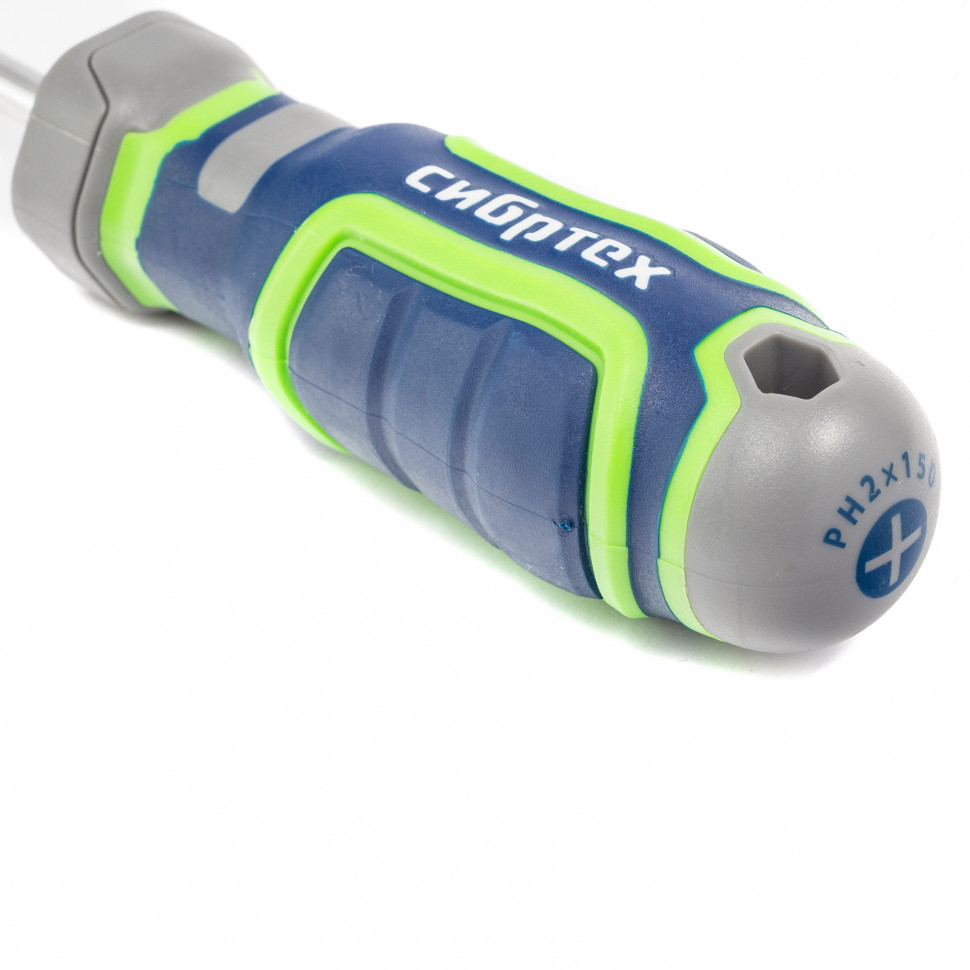 Отвертка PH2 х 150 мм, CrV, четырехкомпонентная рукоятка Сибртех (12277)