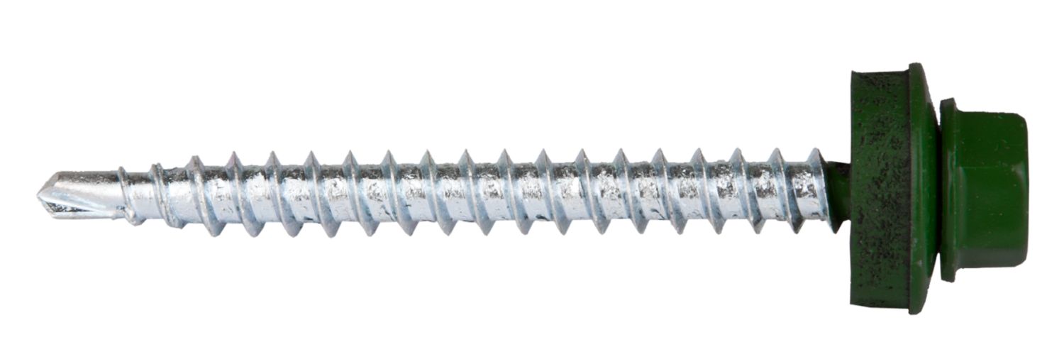 ЗУБР СКД 6005, 50 х 4.8 мм, зелёный насыщ., 250 шт, кровельный саморез, Профессионал (4-300315-48-050-6005)