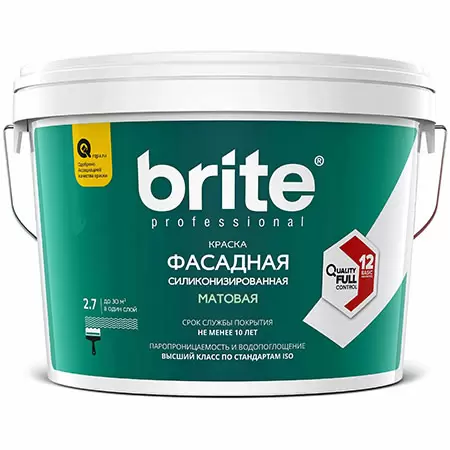 Brite Professional Ti Pure Quality / Брайт профессиональная силиконизированная фасадная краска