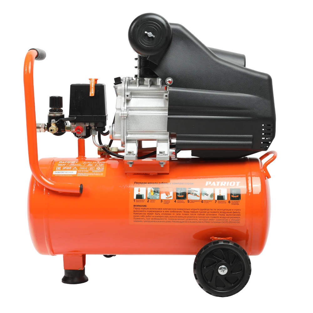 Компрессор поршневой масл. euro 24-240k (1) "patriot" 525306366