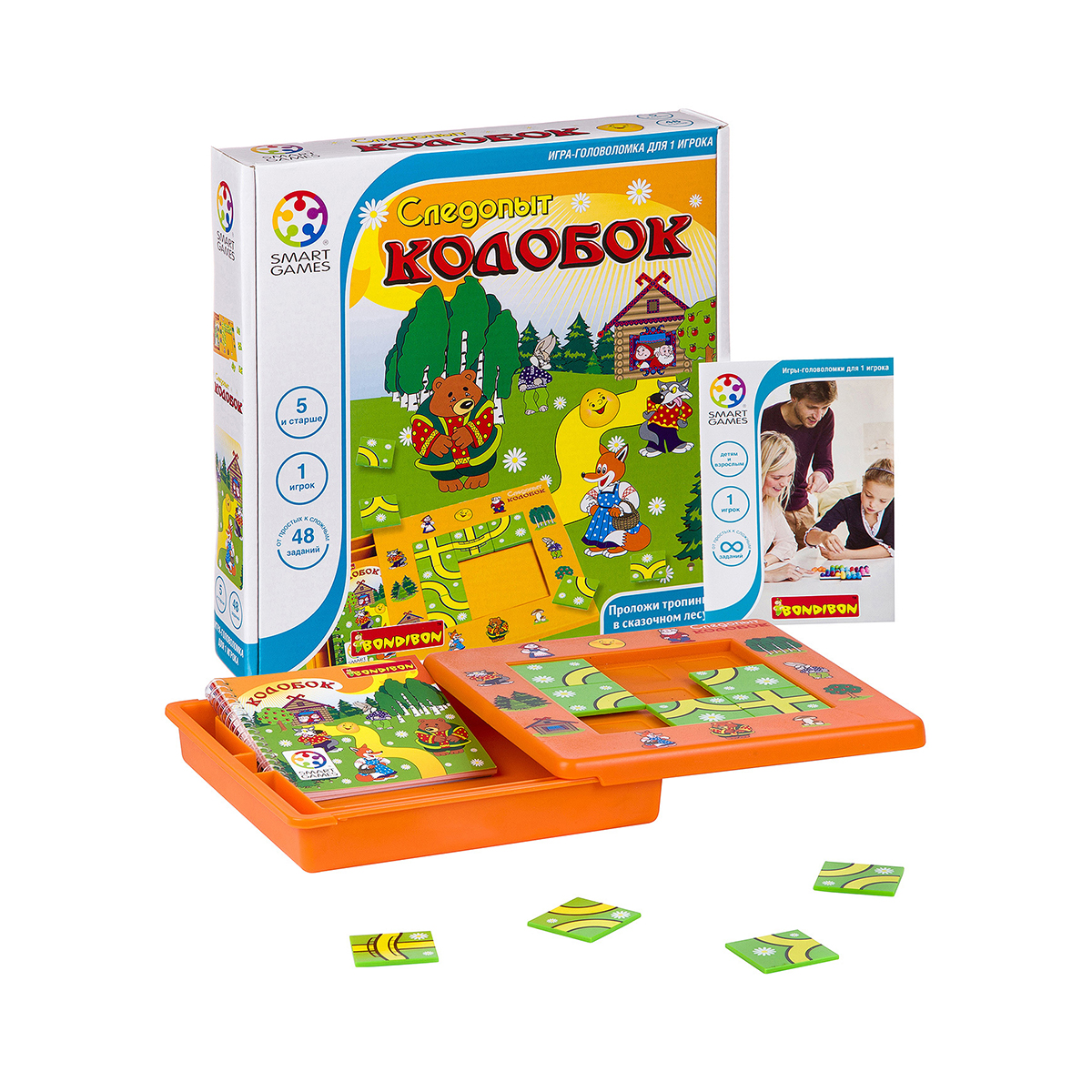 Игра логическая "следопыт колобок" "bondibon" вв0518