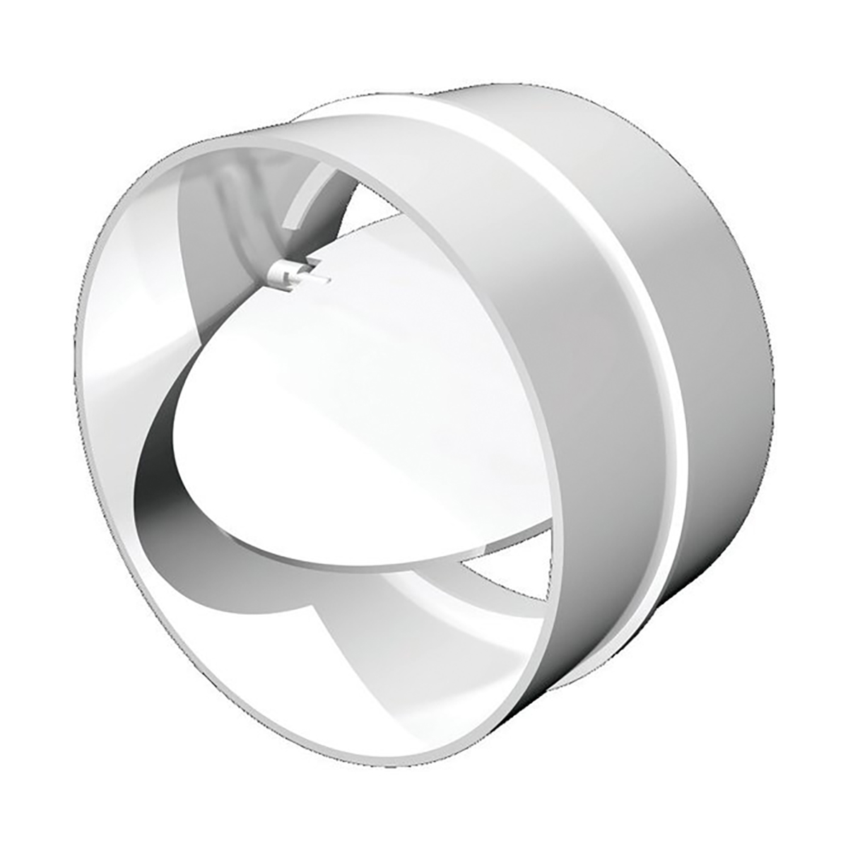 Соединитель круглых каналов с обратным клапаном d-125 мм (1/12) "эра" 12,5скпо