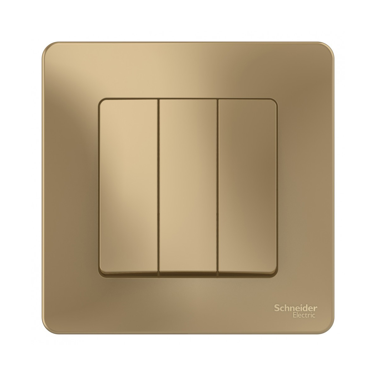 Выключатель "blanca" 3-х кл. 10а, титан (1/10/20) "schneider"