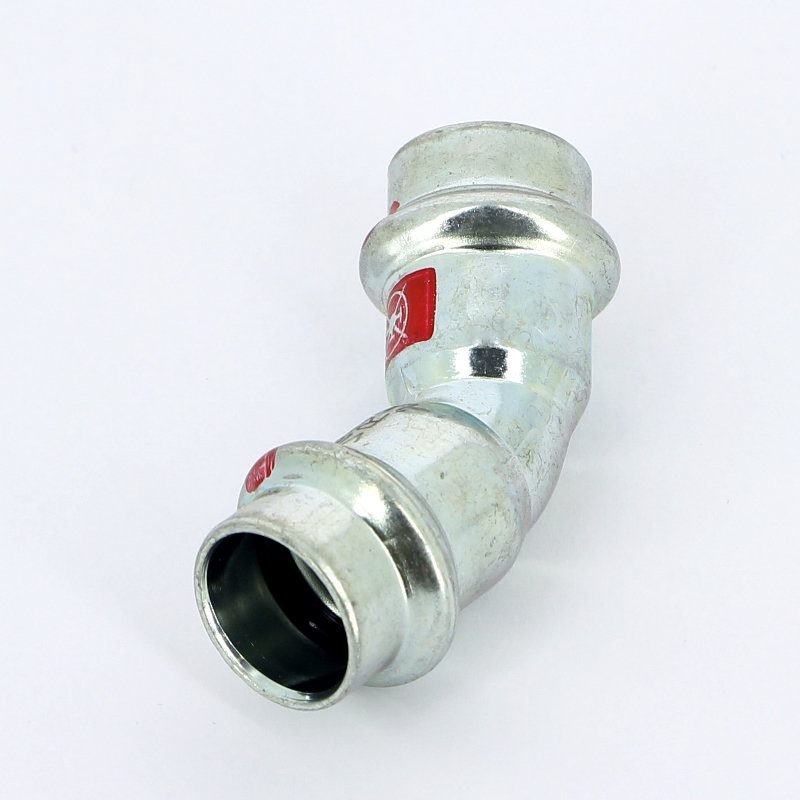 Угол пресс 45°15 оцинкованная сталь Prestabo VIEGA