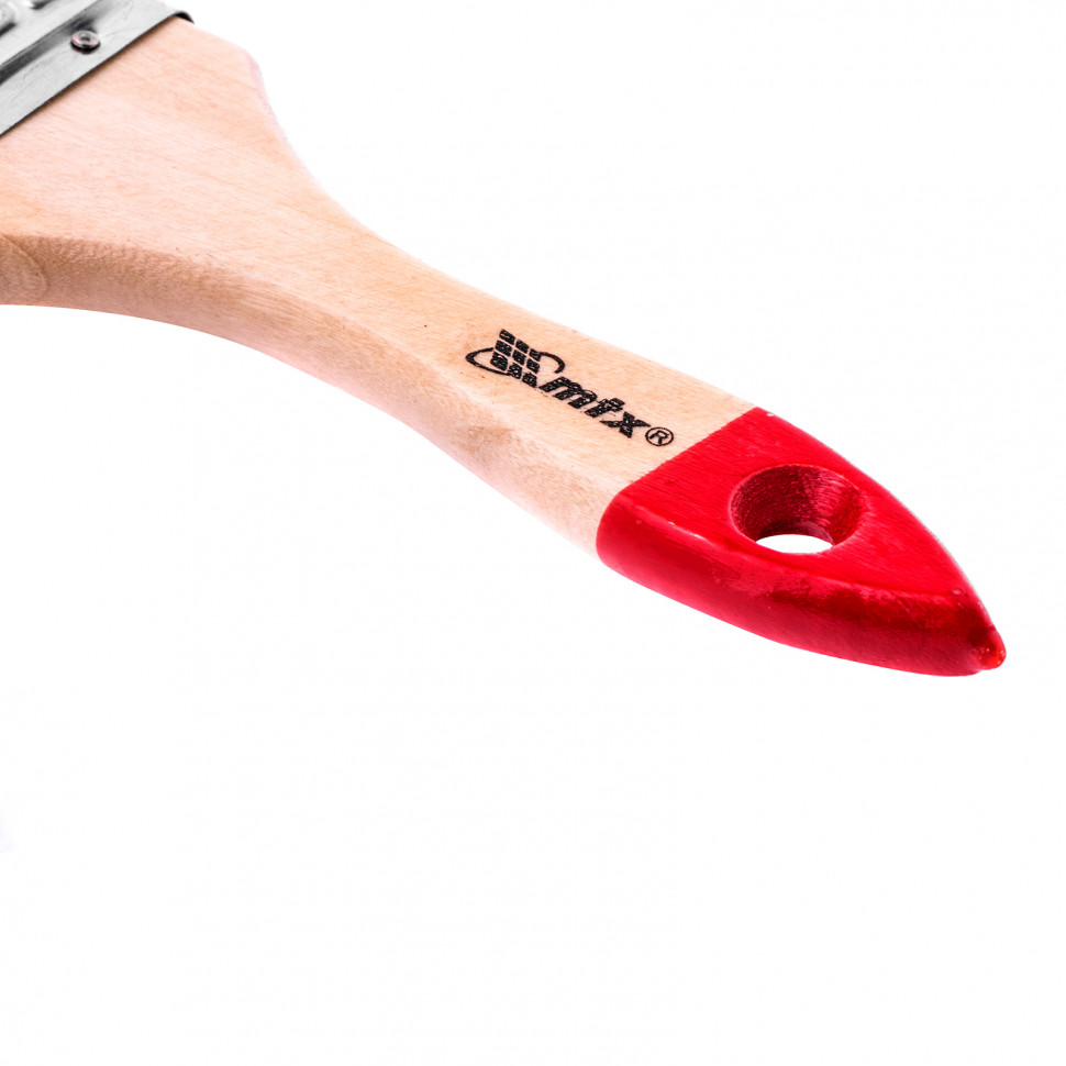 Кисть плоская "Стандарт" 2.5" (63 мм), натуральная щетина, деревянная ручка MTX (82535)