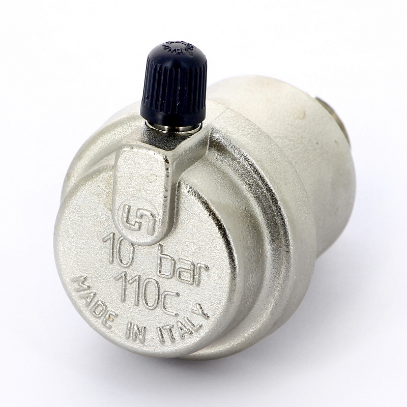 Воздухоотводчик автоматический никель с боковым выпуском 1/2" UNI-FITT