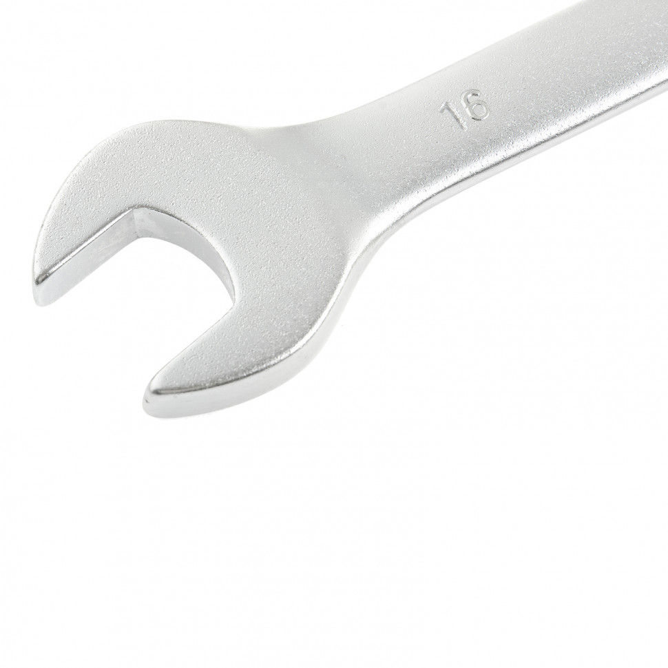 Ключ комбинированный, 16 мм, CrV, матовый хром Stels (15221)