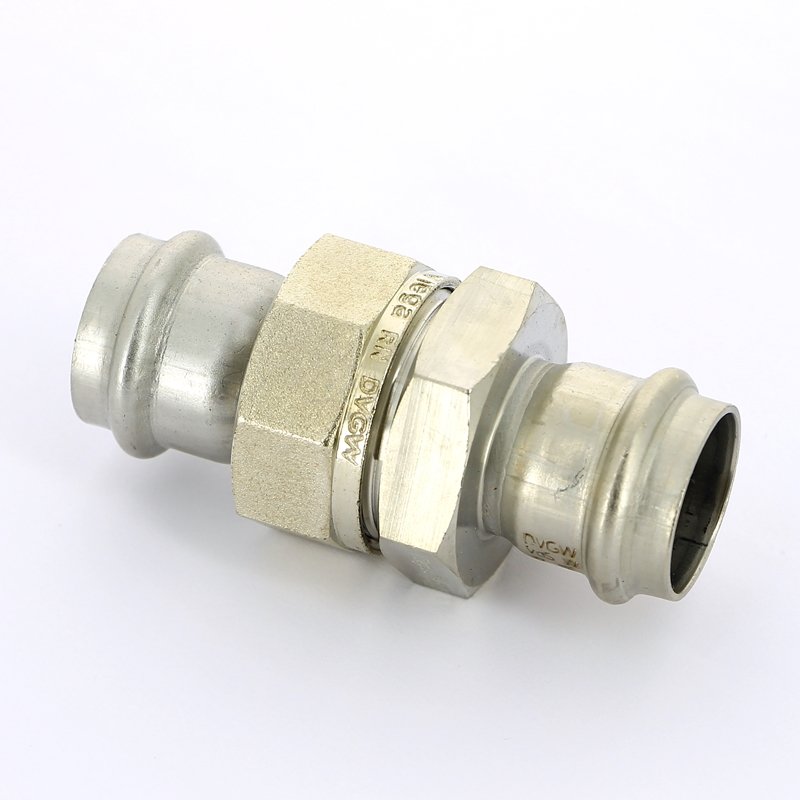 Муфта пресс разборная 28 с плоской прокладкой нержавеющая сталь Sanpress Inox VIEGA