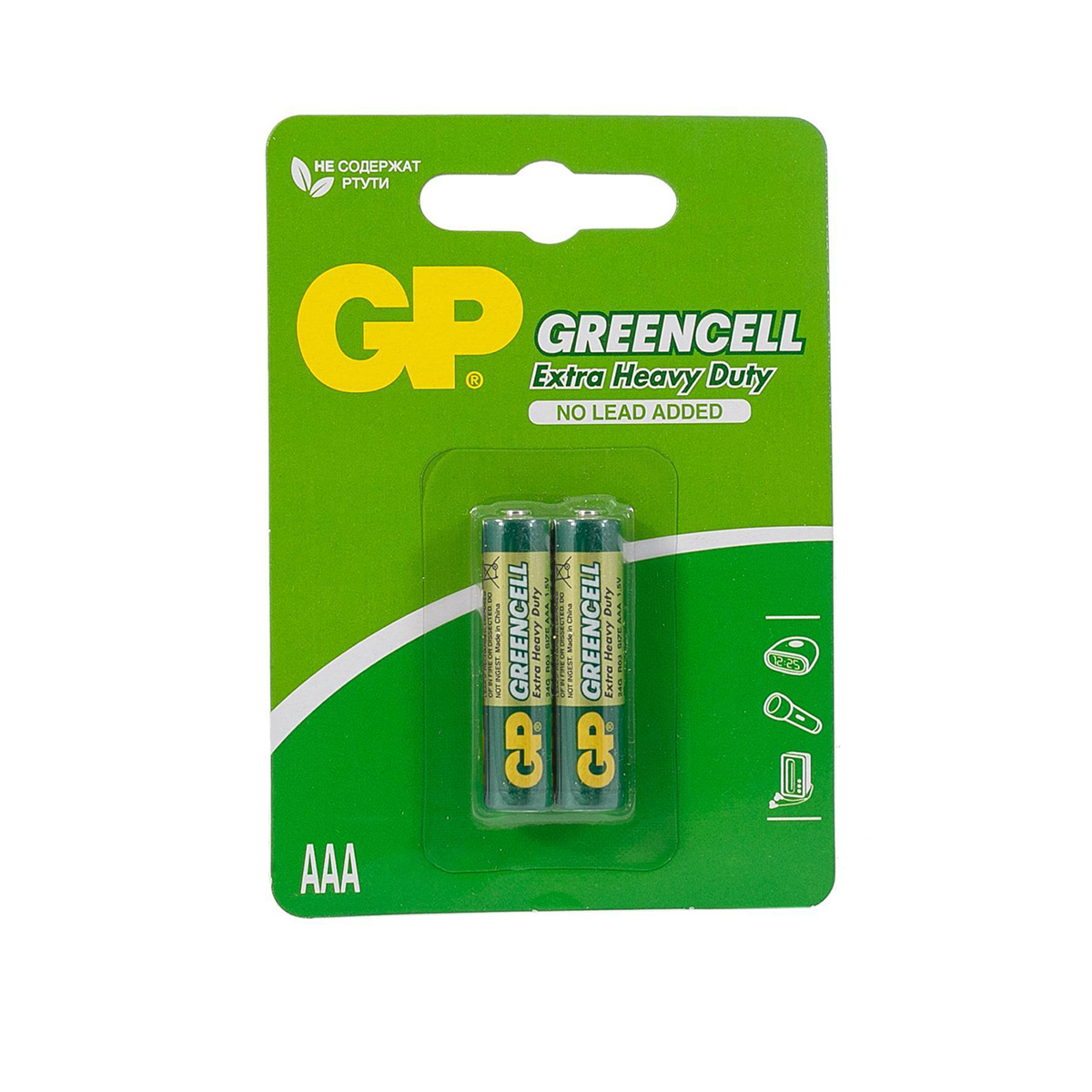 Батарейка gp greencell 24g-2cr2  тип ааа (4 шт. в блистере) (10/120)