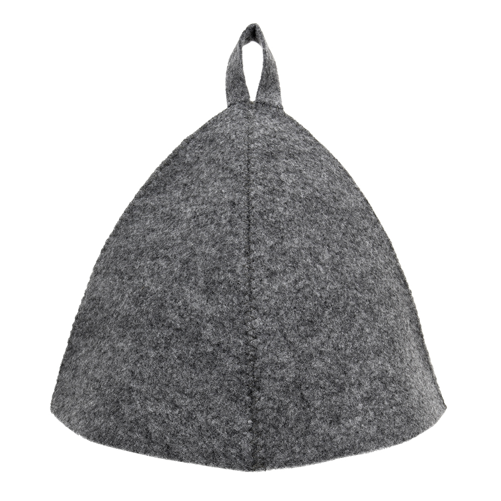 Шапка для бани и сауны "классика" (серая) (1/20) "hot pot" 41161