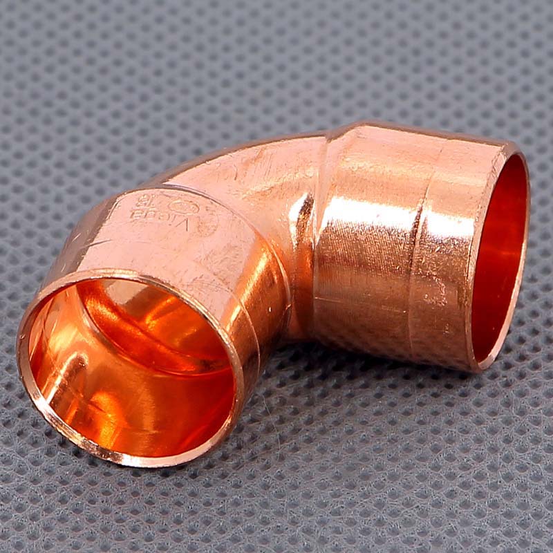 Угол двухраструбный 90° VIEGA пайка 18 мм медный