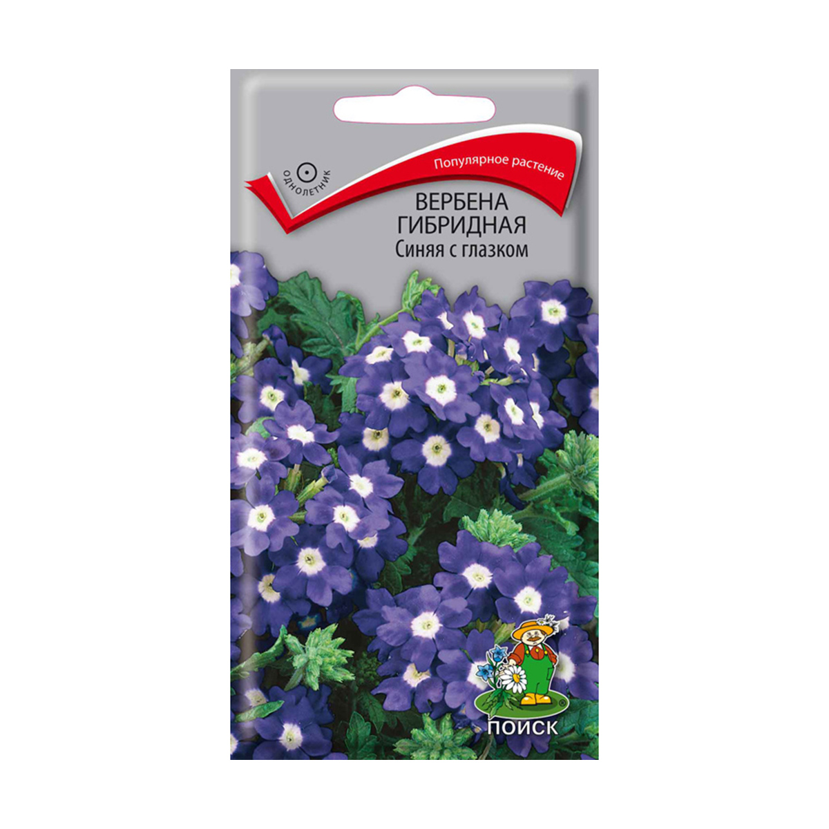 Семена цветов вербена гибридная синяя с глазком 0,1 г  ("1) (10/100) "поиск"