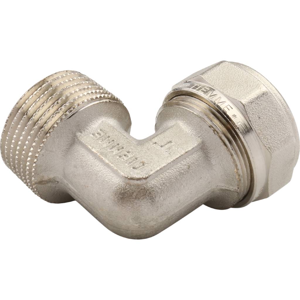 Угол переходной 26 х 1'' НР обжимной TIEMME для металлопластиковых труб