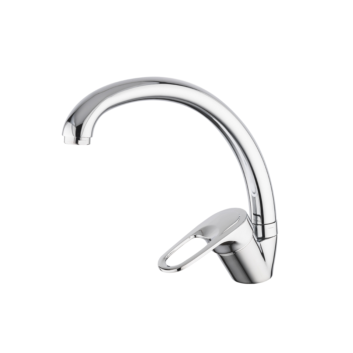 Смеситель для кухни r41104 высокий поворотн. излив, хром (1/10) "frud"