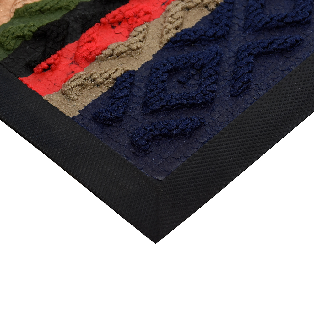 Коврик придверный "comfort" полукруглый 40*60 см "welcomе" (синий) (1/20) "vortex" 22385