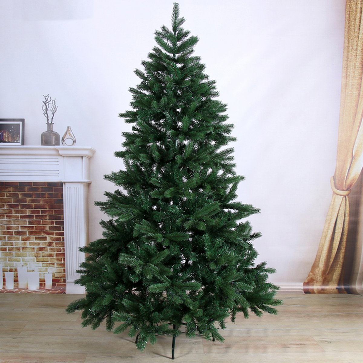 Ель декор. фиброоптич. spl725-180  180 см, 1010 веток (зеленая) "зимнее волшебство" 1108623