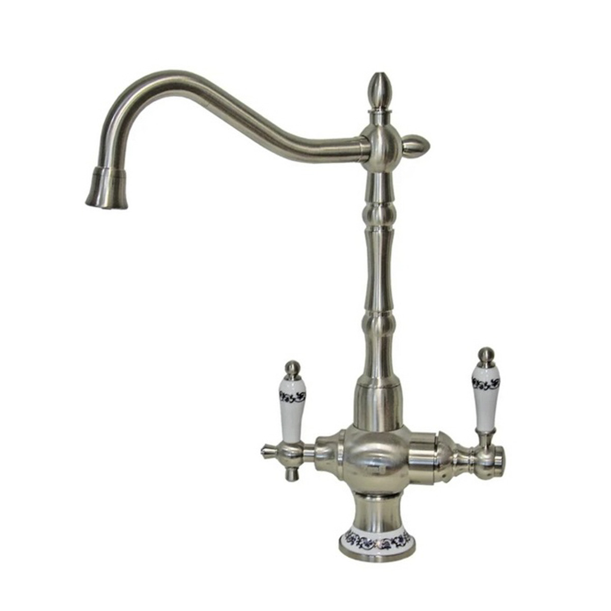 Смеситель для кухни с подключ. к фильтру питьев. воды zr 336 yf-50 nickel "zorg"