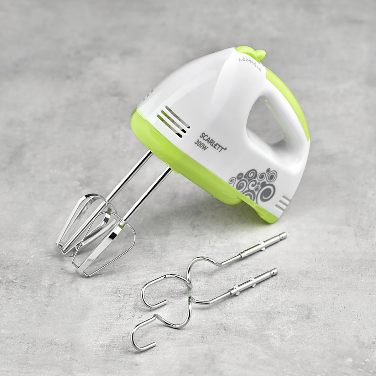 Миксер sc-hm40s05  7 скоростей, 300 вт (1/24) "scarlett"