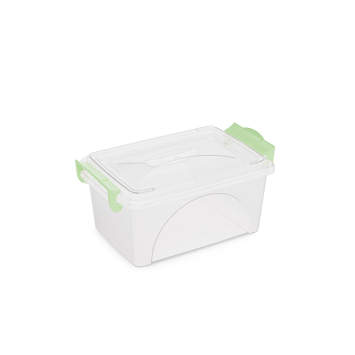 Контейнер прямоуг.  2,5 л с крышкой и ручками (1/12) "альтернатива" м421