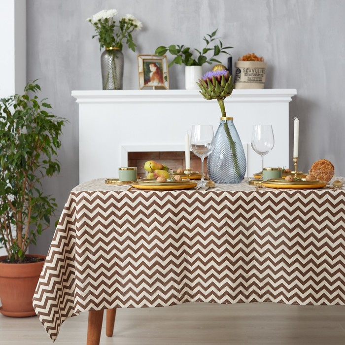 Набор столовый "доляна" (скатерть 145*200 см, салфетки 40*40 см 4 шт.) (1/120) 7428618