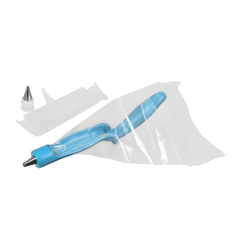 Шприц кондитерский (2 пакета, 2 насадки, аппликатор) (1/12) "marmiton" 17067